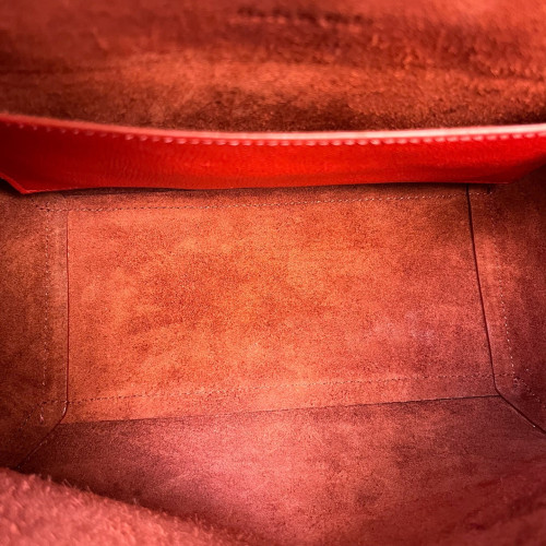 Celine Micro Belt Bag Grained Calfskin Red