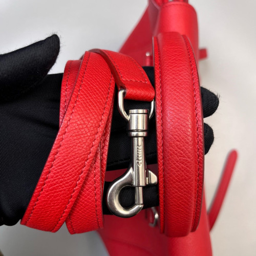 Celine Micro Belt Bag Grained Calfskin Red