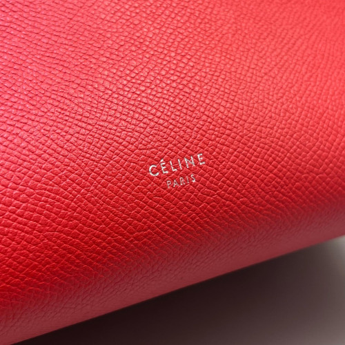 Celine Micro Belt Bag Grained Calfskin Red