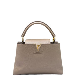 Louis Vuitton Capucines PM Taiga Grey