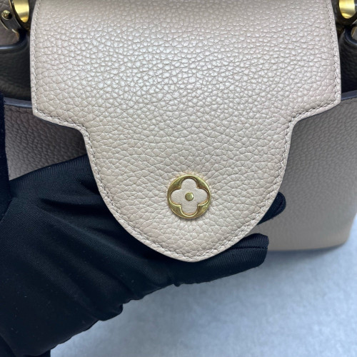 Louis Vuitton Capucines PM Taiga Grey