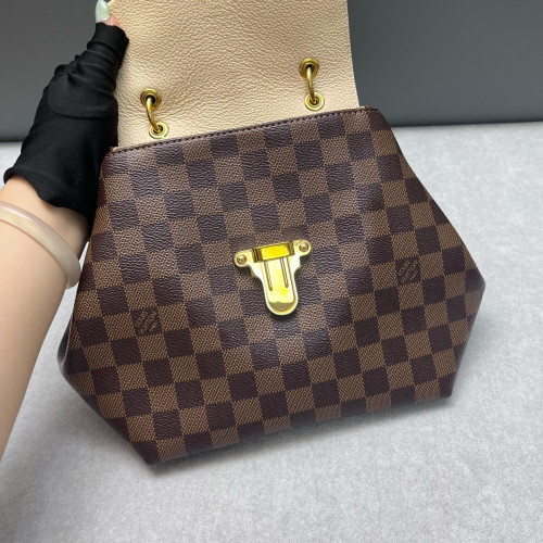 Louis Vuitton Clapton Backpack Damier Ebene Brown Beige
