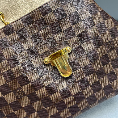 Louis Vuitton Clapton Backpack Damier Ebene Brown Beige