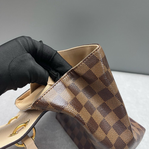 Louis Vuitton Clapton Backpack Damier Ebene Brown Beige