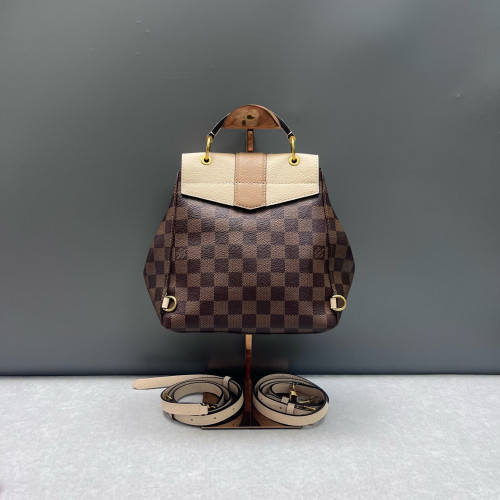 Louis Vuitton Clapton Backpack Damier Ebene Brown Beige