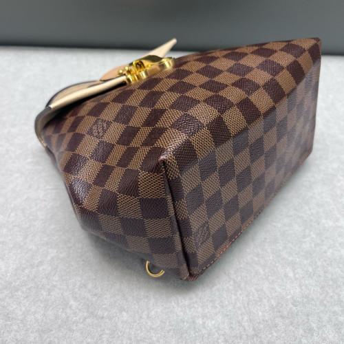 Louis Vuitton Clapton Backpack Damier Ebene Brown Beige