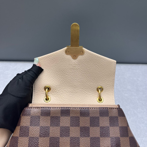 Louis Vuitton Clapton Backpack Damier Ebene Brown Beige