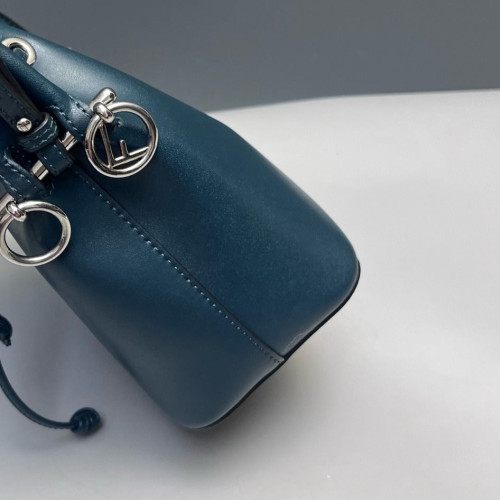 Fendi Mini Mon Tresor Bucket Calfskin Blue