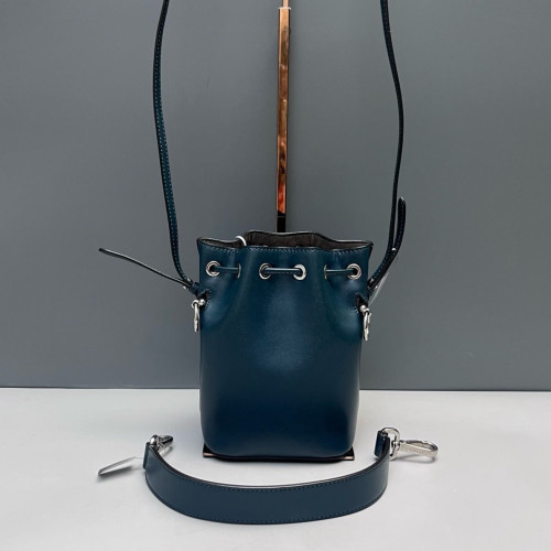 Fendi Mini Mon Tresor Bucket Calfskin Blue