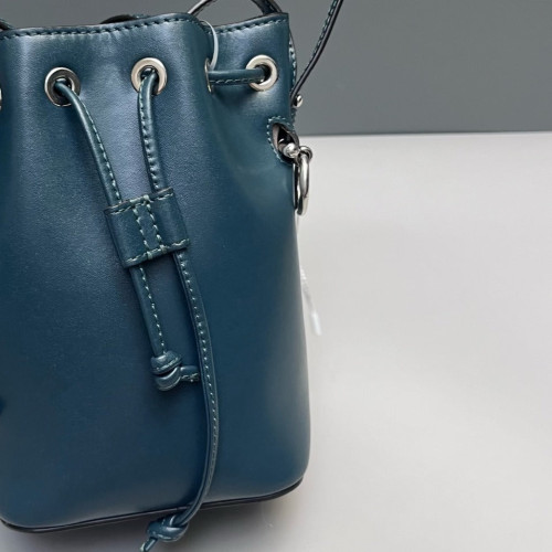 Fendi Mini Mon Tresor Bucket Calfskin Blue