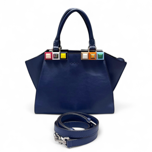 Fendi Mini 3jours Tote Calfskin Blue