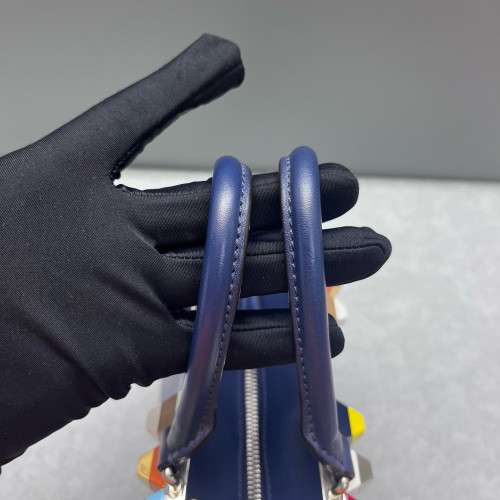 Fendi Mini 3jours Tote Calfskin Blue