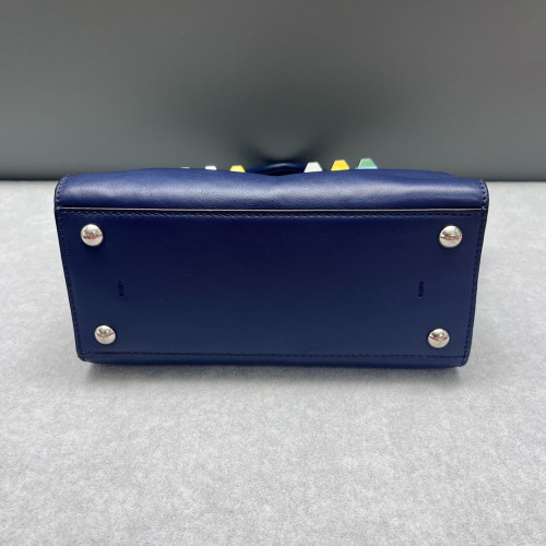 Fendi Mini 3jours Tote Calfskin Blue