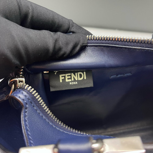 Fendi Mini 3jours Tote Calfskin Blue