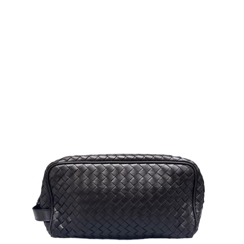 Bottega Veneta Clutch Lambskin Intrecciato Nappa Espresso Brown