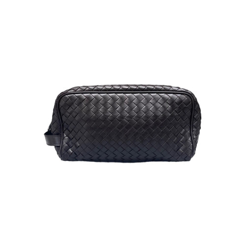 Bottega Veneta Clutch Lambskin Intrecciato Nappa Espresso Brown