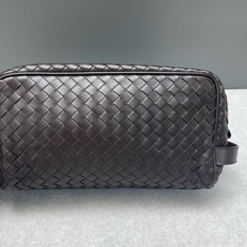 Bottega Veneta Clutch Lambskin Intrecciato Nappa Espresso Brown