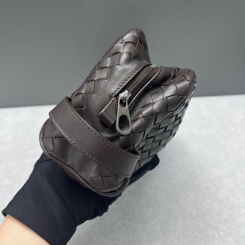Bottega Veneta Clutch Lambskin Intrecciato Nappa Espresso Brown