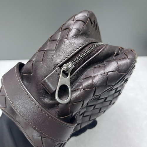 Bottega Veneta Clutch Lambskin Intrecciato Nappa Espresso Brown