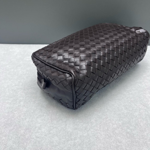 Bottega Veneta Clutch Lambskin Intrecciato Nappa Espresso Brown