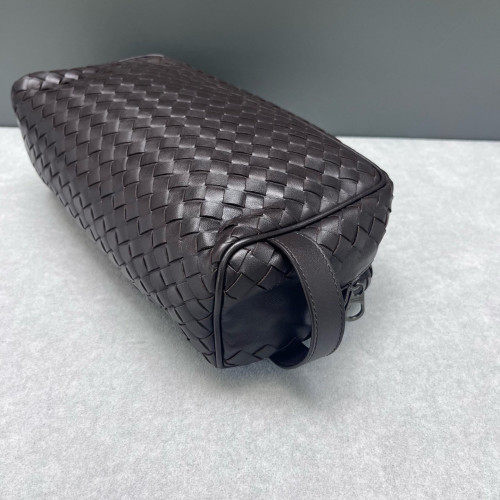 Bottega Veneta Clutch Lambskin Intrecciato Nappa Espresso Brown
