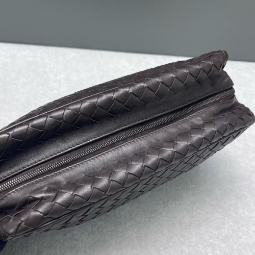 Bottega Veneta Clutch Lambskin Intrecciato Nappa Espresso Brown