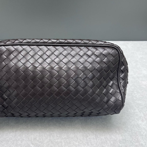 Bottega Veneta Clutch Lambskin Intrecciato Nappa Espresso Brown