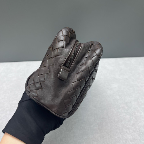 Bottega Veneta Clutch Lambskin Intrecciato Nappa Espresso Brown