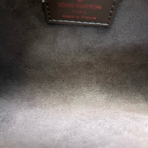 Louis Vuitton Pochette Saint Louis Clutch Damier Ebene Brown