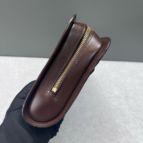 Louis Vuitton Pochette Saint Louis Clutch Damier Ebene Brown