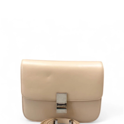 Celine Medium Classic Box Smooth Calfskin Beige Celine Medium Classic Box Smooth Calfskin Beige