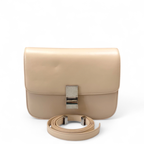 Celine Medium Classic Box Smooth Calfskin Beige Celine Medium Classic Box Smooth Calfskin Beige
