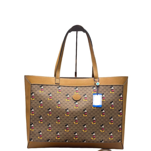 Gucci Tote Bag GG Supreme Monogram Brown