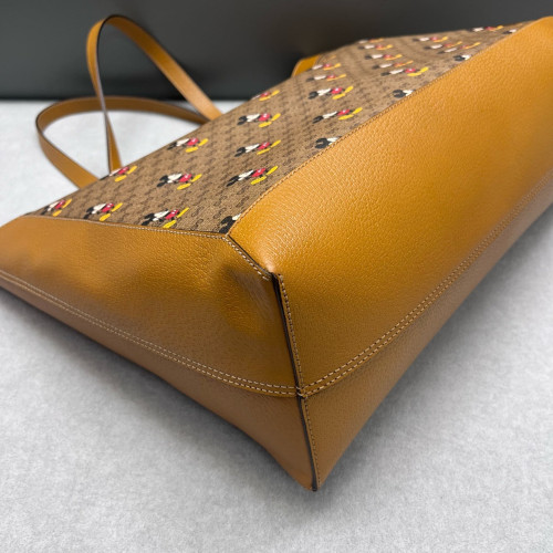Gucci Tote Bag GG Supreme Monogram Brown