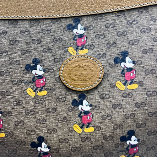 Gucci Tote Bag GG Supreme Monogram Brown