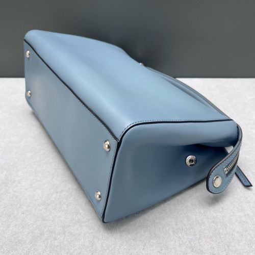 Fendi Dotcom Shoulder Bag Calfskin Blue Fendi Dotcom Shoulder Bag Calfskin Blue