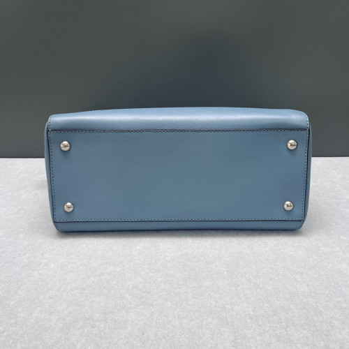 Fendi Dotcom Shoulder Bag Calfskin Blue Fendi Dotcom Shoulder Bag Calfskin Blue