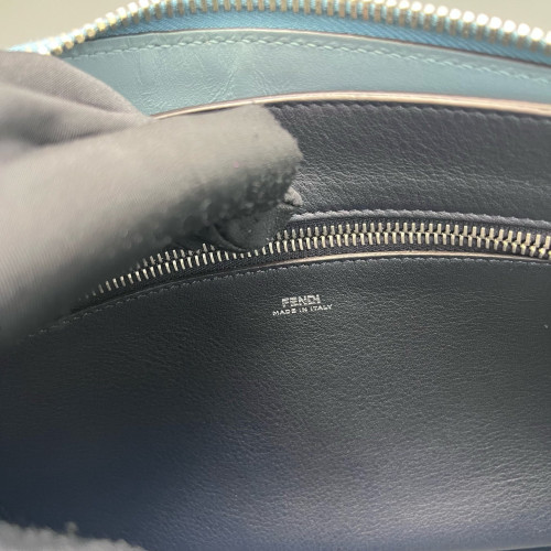 Fendi Dotcom Shoulder Bag Calfskin Blue Fendi Dotcom Shoulder Bag Calfskin Blue