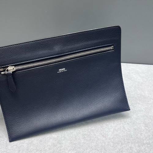 Fendi Dotcom Shoulder Bag Calfskin Blue Fendi Dotcom Shoulder Bag Calfskin Blue