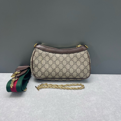 Gucci Small Ophidia Hobo GG Supreme Monogram Brown