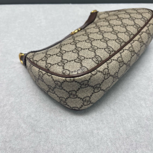 Gucci Small Ophidia Hobo GG Supreme Monogram Brown