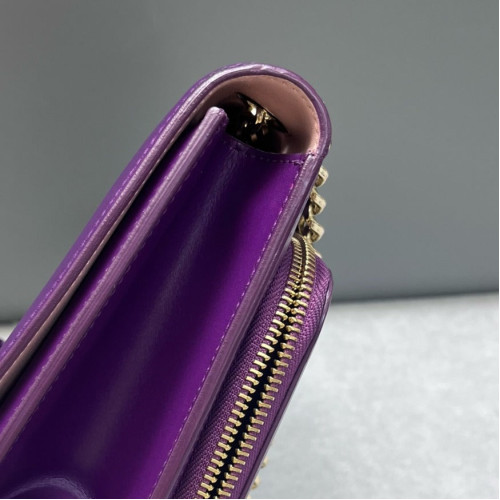 Salvatore Ferragamo Vara Bow Crossbody Bag Calfskin Purple Salvatore Ferragamo Vara Bow Crossbody Bag Calfskin Purple