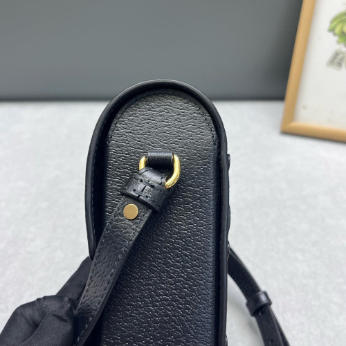 Gucci Mini Horsebit 1955 Crossbody Bag Calfskin Black Gucci Mini Horsebit 1955 Crossbody Bag Calfskin Black
