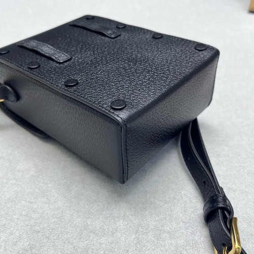 Gucci Mini Horsebit 1955 Crossbody Bag Calfskin Black Gucci Mini Horsebit 1955 Crossbody Bag Calfskin Black