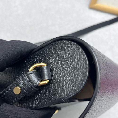 Gucci Mini Horsebit 1955 Crossbody Bag Calfskin Black Gucci Mini Horsebit 1955 Crossbody Bag Calfskin Black