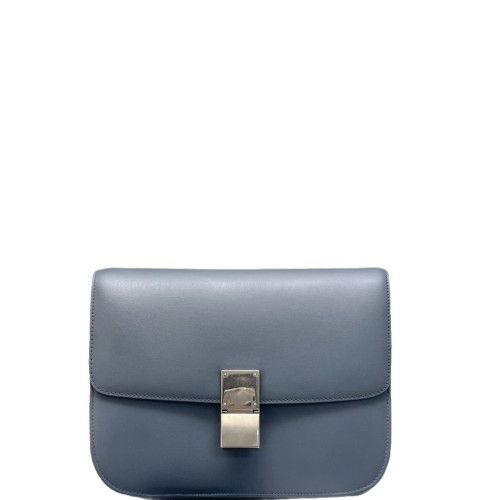 Celine Medium Classic Box Smooth Calfskin Grey Celine Medium Classic Box Smooth Calfskin Grey