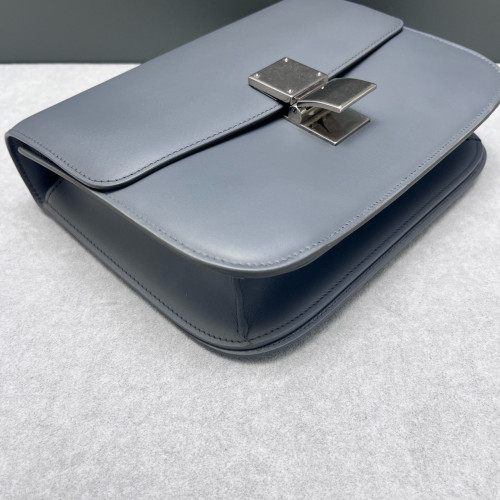 Celine Medium Classic Box Smooth Calfskin Grey Celine Medium Classic Box Smooth Calfskin Grey