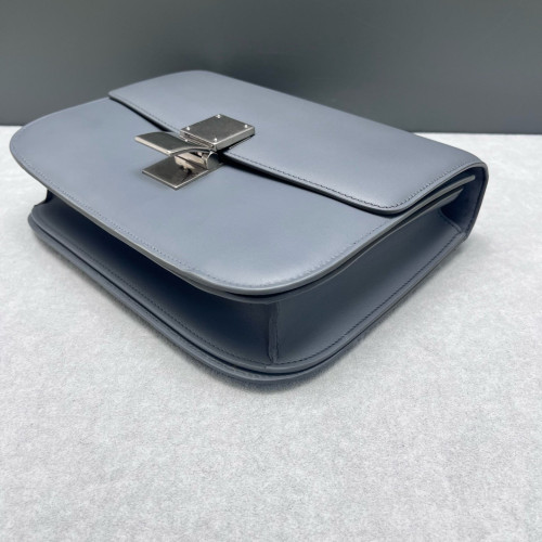 Celine Medium Classic Box Smooth Calfskin Grey Celine Medium Classic Box Smooth Calfskin Grey
