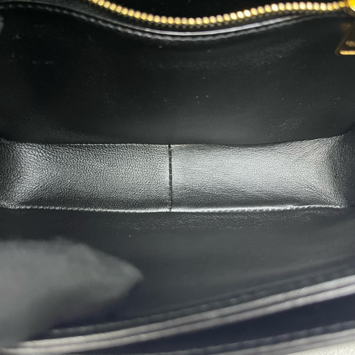 Celine Teen Triomphe Shoulder Bag Calfskin Black