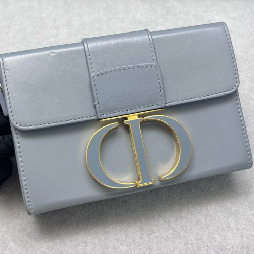 Dior 30 Montaigne Mini Box Bag Calfskin Blue